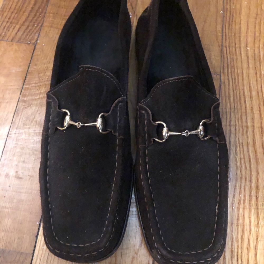 Gucci size 11  horsebit buckle  mens loafers
